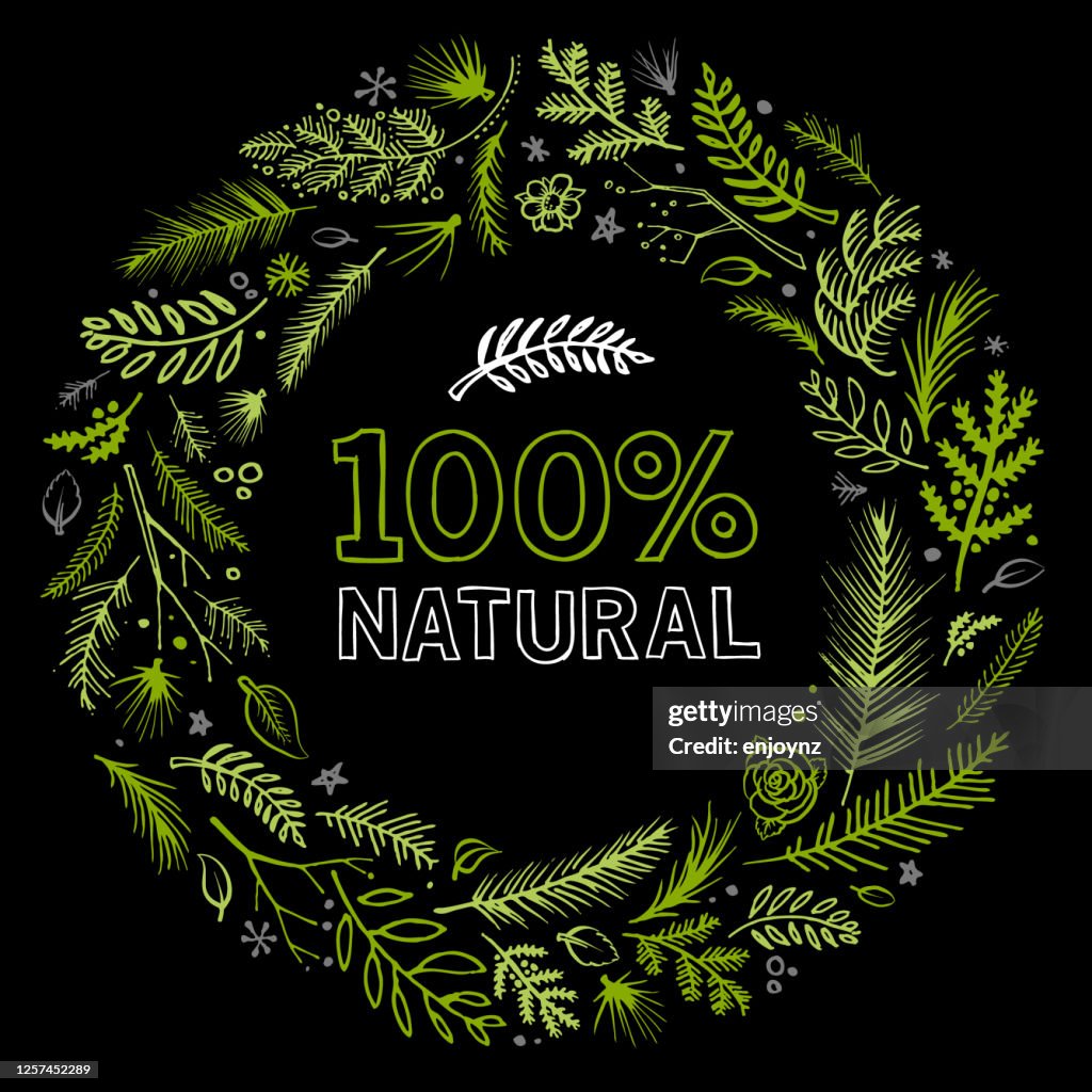 Corona verde 100% natural