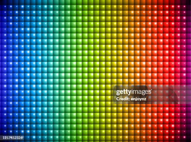 bright rainbow screen background - text effect stock illustrations