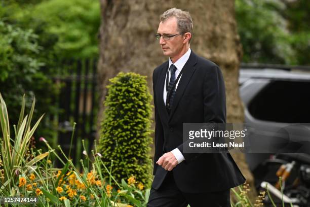 Secretary of State for Wales David TC Davies attends the weekly government cabinet meeting at 10 Downing Street on May 23, 2023 in London, England.