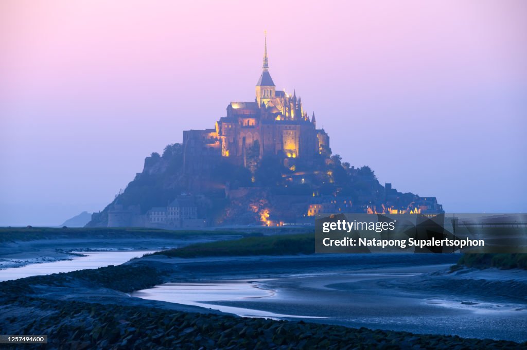 Famous tourist attraction, Mont Saint-Michel, France