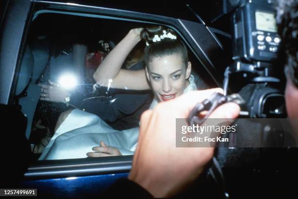 Liv Tyler attends the 49th Cannes Film Festival on May 1996, in Cannes, France.
