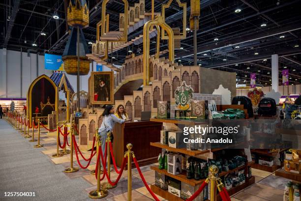 View of 32nd Abu Dhabi International Book Fair at Abu Dhabi National Exhibition Centre in Abu Dhabi, United Arab Emirates on May 22, 2023.