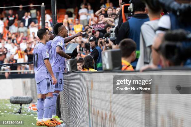 Vinicius Paixao de Oliveira Junior, Vinicius Jr, of Real Madrid during La Liga match between Valencia CF and Real Madrid at Mestalla Stadium on May...