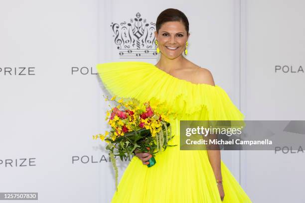 Crown Princess Victoria of Sweden attends the Polar Music Prize 2023 on May 23, 2023 in Stockholm, Sweden.