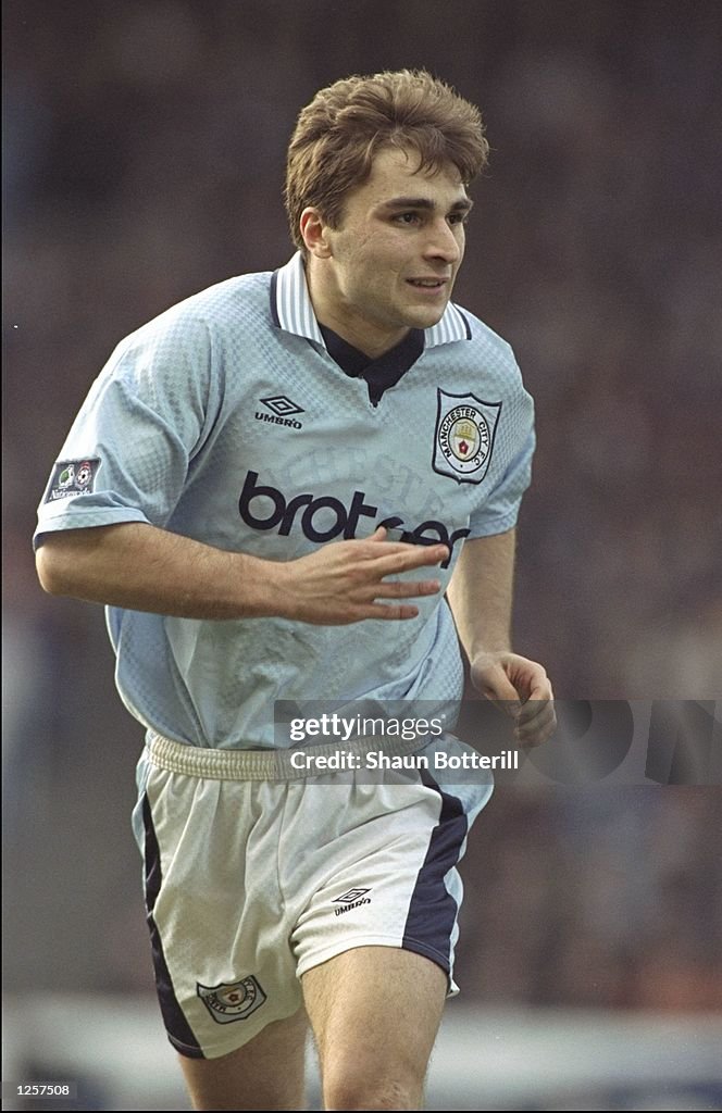Georgi Kinkladze of Manchester City in action