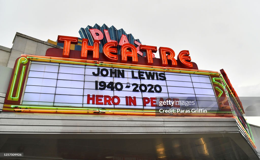 From Marquees To Murals, Rep. John Lewis Honored Across Atlanta