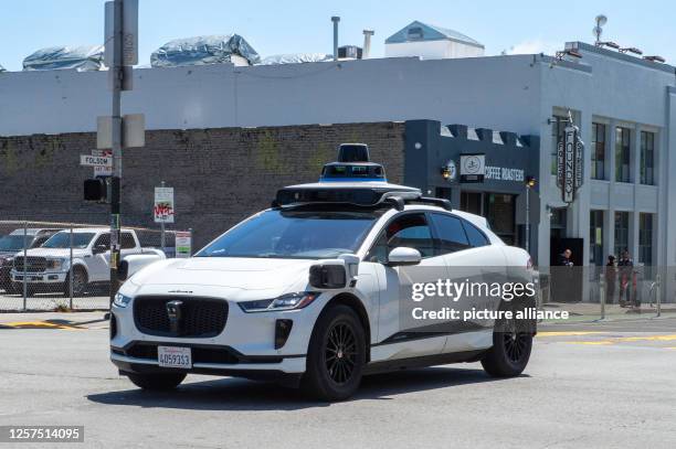 May 2023, USA, San Francisco: A self-driving car from Google's sister company Waymo is on the road in San Francisco. Waymo vehicles will first become...