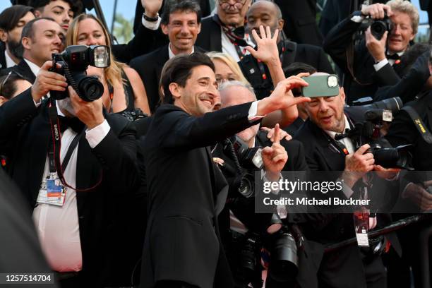 Adrien Brody at the "Asteroid City" Screening & Red Carpet at the 76th Cannes Film Festival held at the Palais des Festivals on May 23, 2023 in...