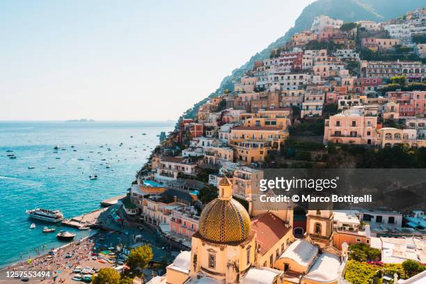 positano, amalfi coast, italy - cultura europea fotografías e imágenes de stock