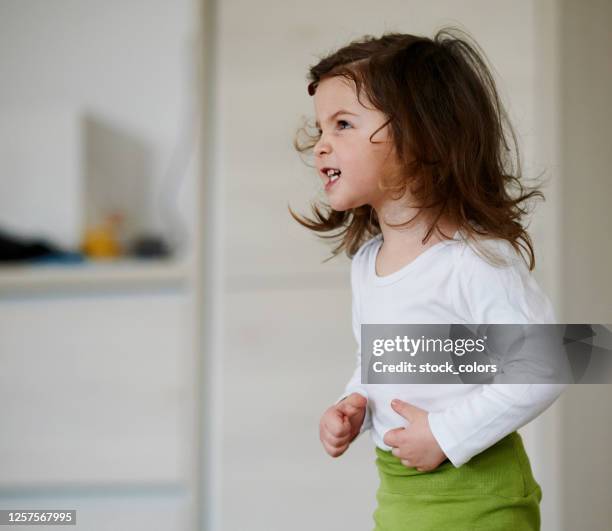 baby girl being angry - angry kid stock pictures, royalty-free photos & images