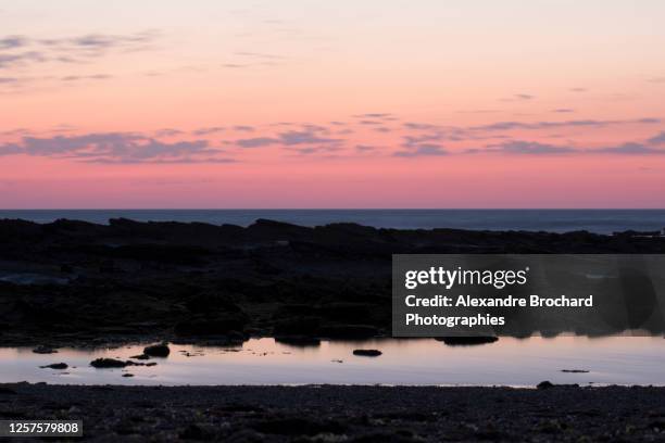 miroir d'eau sur la plage - miroir stock pictures, royalty-free photos & images