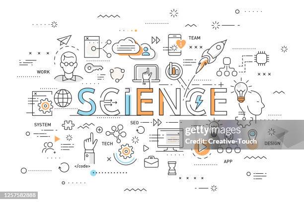 thin work set - content production stock illustrations