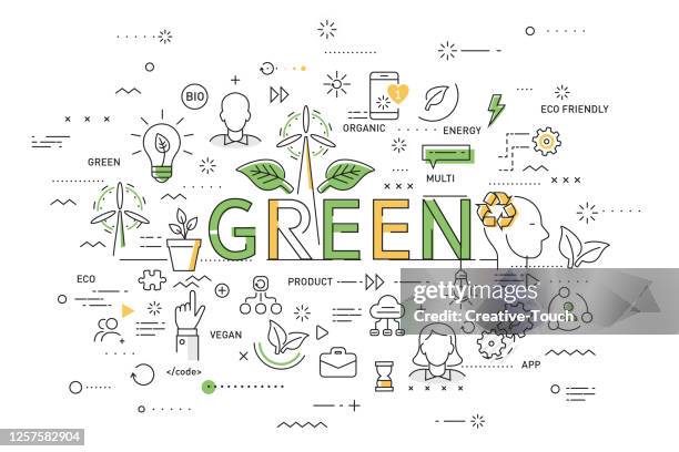 thin work set - content generation icon stock illustrations