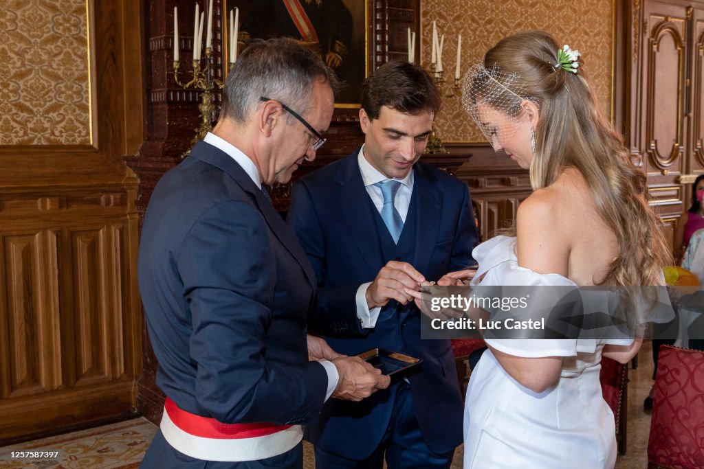 Civil Marriage Of Eleonore Of Habsburg And Jerome D'Ambrosio In Monaco