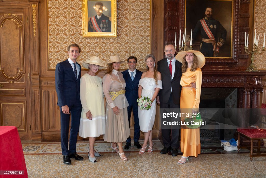 Civil Marriage Of Eleonore Of Habsburg And Jerome D'Ambrosio In Monaco