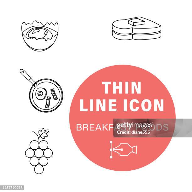 Breakfast Icons High-Res Vector Graphic
