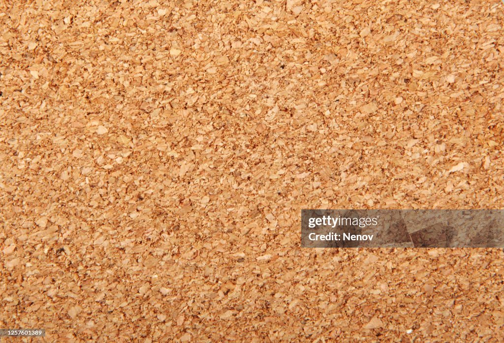Image Of Cork Board Texture Background. Untreated Cork Panel