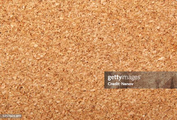 image of cork board texture background. untreated cork panel - sughero foto e immagini stock