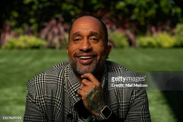 Writer/creator/producer/actor Kenya Barris is photographed for Los Angeles Times on April 16, 2020 in Encino, California. PUBLISHED IMAGE. CREDIT...