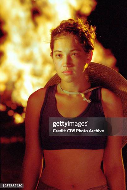 Pulau Tiga, Borneo / South China Sea, Season One. Cast member Colleen Haskell. Year: 2000.