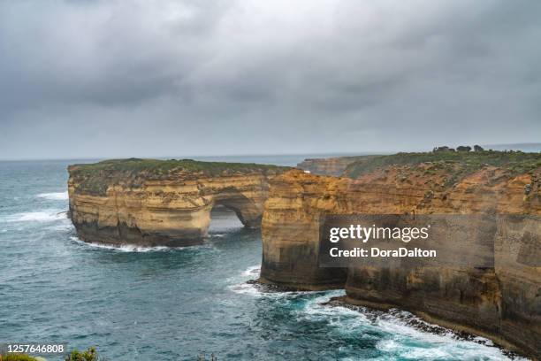 loch ard gorge, port campbell national park, australia - limestone stock pictures, royalty-free photos & images