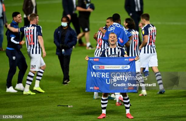 Kamil Grosicki of West Bromwich celebrates after the Sky Bet Championship match between West Bromwich Albion and Queens Park Rangers at The Hawthorns...