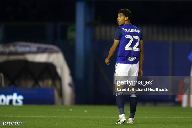 Jude Bellingham of Birmingham City looks dejected after the Sky Bet Championship match between Birmingham City and Derby County at St Andrew's...