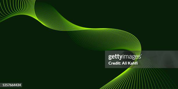 abstract waving line particle technology background - flowing pattern stock illustrations