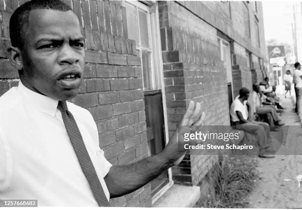 Civil rights activist John Lewis poses for a portrait in Clarksdale, Mississippi in 1963.