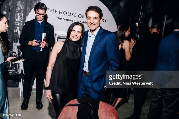 Phyllis Fierro and Ralph Macchio at the 100 Year anniversary of The House of Suntory held on May 23, 2023 in New York City.