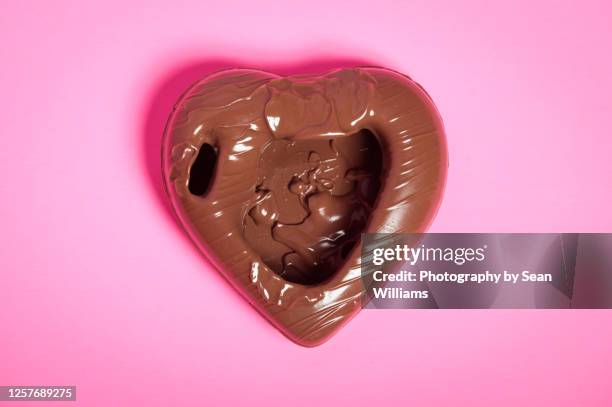 Melting Chocolate Heart High-Res Stock Photo