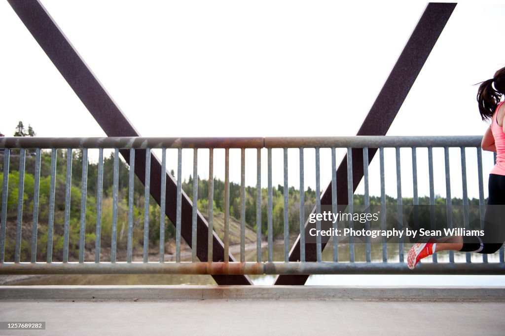 Running across a bridge