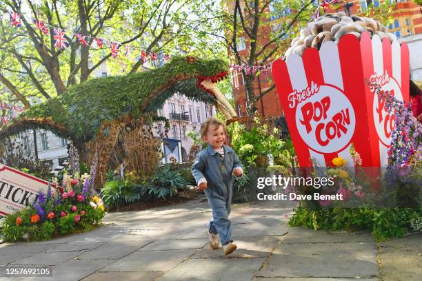 Year old Otto Pelham attends the launch of Chelsea in Bloom with the theme 'Flowers On Film' in line with the launch of the RHS Chelsea Flower Show...