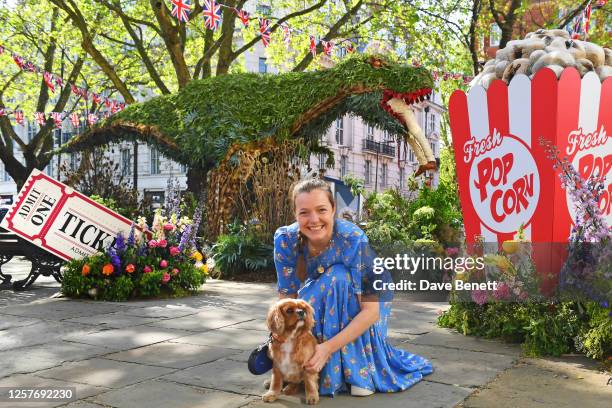 Isobel Stanley attends the launch of Chelsea in Bloom with the theme 'Flowers On Film' in line with the launch of the RHS Chelsea Flower Show on May...