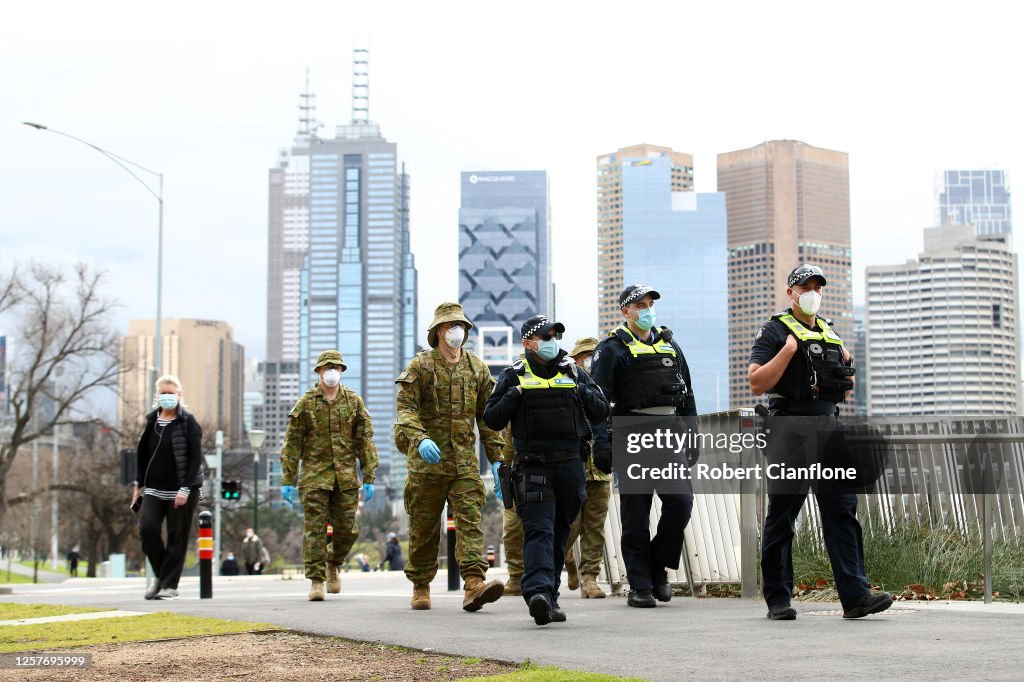 Face Masks Become Mandatory In Public Across Melbourne As Victoria's COVID-19 Cases Continue To Rise