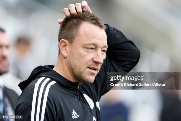 John Terry, coach of Leicester City at the Premier League match between Newcastle United and Leicester City at St. James Park on May 22, 2023 in...