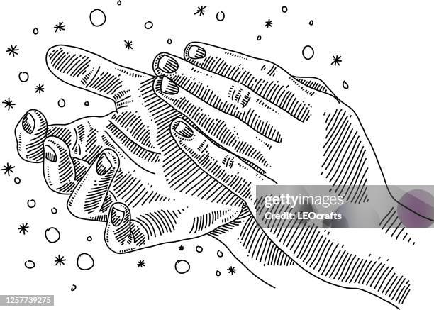 applauding hands drawing - applause hands stock illustrations