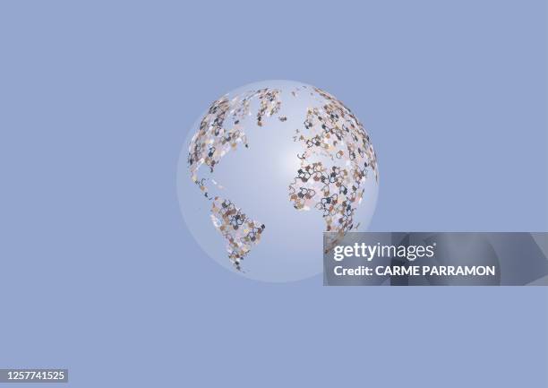 multi ethnic world - segregation stock illustrations