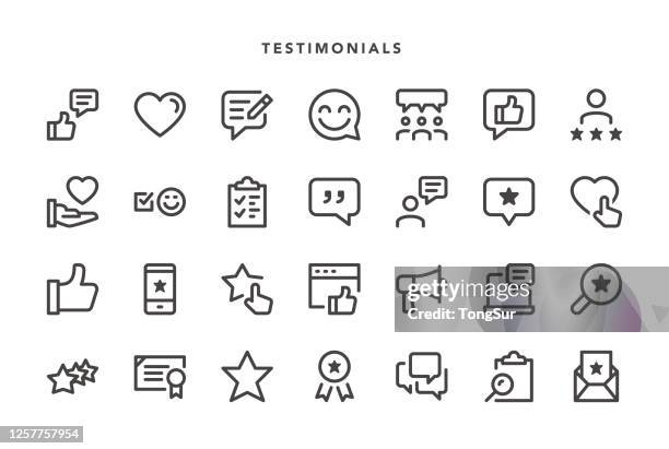 testimonials icons - checking mail stock illustrations