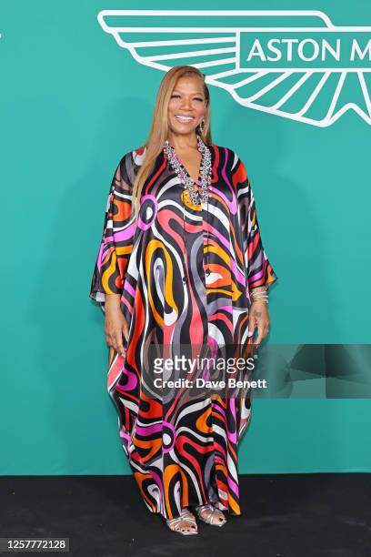Queen Latifah attends the launch of the new Aston Martin DB12 at the Hotel du Cap-Eden-Roc in Antibes on May 24, 2023 in Cannes, France. Billed as...