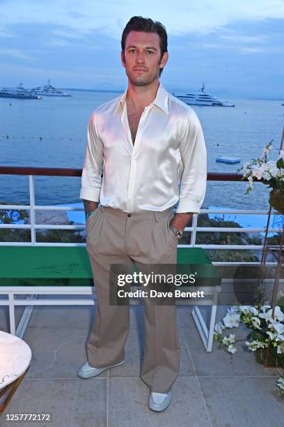 Alex Pettyfer attends the launch of the new Aston Martin DB12 at the Hotel du Cap-Eden-Roc in Antibes on May 24, 2023 in Cannes, France. Billed as...