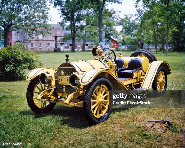 Mercer Type 35-R Raceabout Two-Seat Speedster Made In New Britain Ct by The Roebling Family Of Suspension Bridge Fame