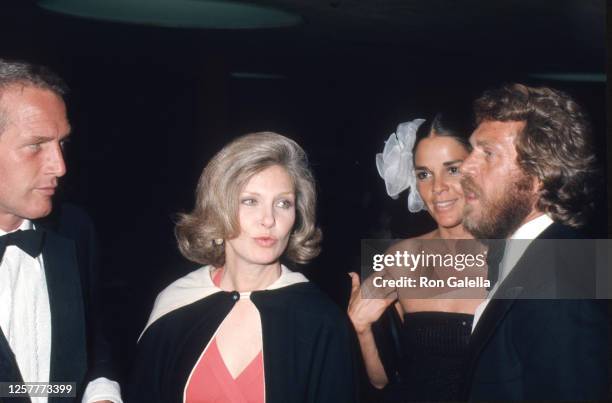 Paul Newman, Joanne Woodward, Ali MacGraw and Steve McQueen attend Second Annual American Film Institute Lifetime Achievement Awards Honoring James...