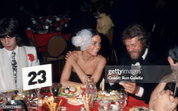 Mick Jagger, Ali MacGraw and Steve McQueen attend Second Annual American Film Institute Lifetime Achievement Awards Honoring James Cagney at the...