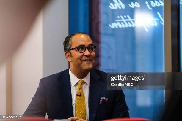 Pictured: Garrett Haake, NBC News Senior Capitol Hill Correspondent, and Sara Fagen, Republican Strategist, appear on "Meet the Press" in Washington,...