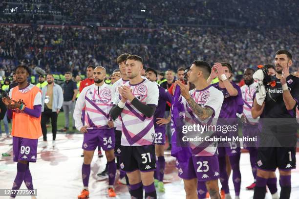 the players of Fiorentina Primavera celebrate victory of trophy News  Photo - Getty Images