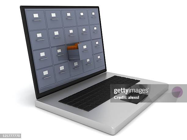 armazenamento de dados informáticos - sala de arquivos imagens e fotografias de stock