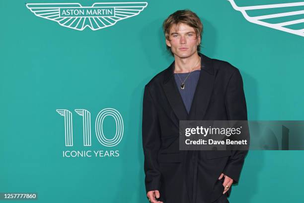 Jordan Barrett attends the launch of the new Aston Martin DB12 at the Hotel du Cap-Eden-Roc in Antibes on May 24, 2023 in Cannes, France. Billed as...