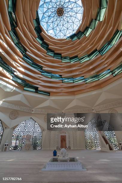 the theology mosque(ilahiyat cami) in uskudar district of istanbul, turkey - contemporary istanbul foto e immagini stock