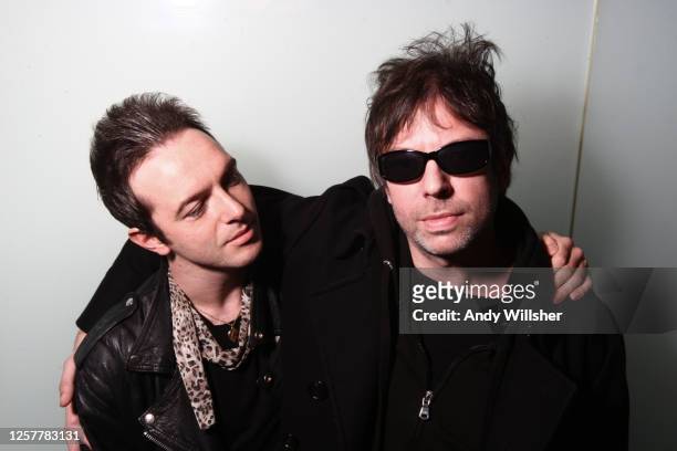 Echo & The Bunneymen lead singer Ian McCulloch and Glasvegas lead singer James Allen photographed in Glasgow in 2009
